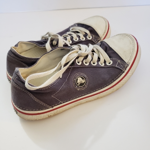 CROCS Other - Crocs Canvas Sneakers Red White Blue Mens Size 7 Lightweight